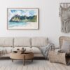 02 - Framed Haiwaii Na Pali Coast Watercolor - Horizontal Art Print - Boho Living Room.jpg