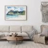 02 - Framed Haiwaii Na Pali Coast Watercolor - Horizontal Art Print - Boho Living Room.jpg