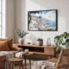 03 - 02 - Funchal Portugal Watercolor - Horizontal Art - Digital Download - Boho Living Room.jpg