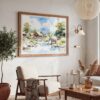 03 - 03 - Chiang Mai Thailand Watercolor - Horizontal Art - Digital Download - Boho Living Room 2.jpg