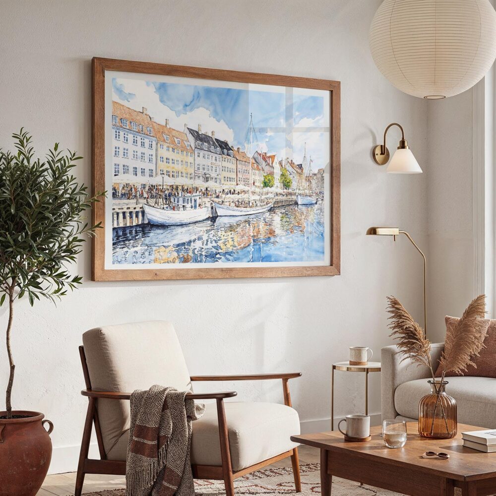 03 - 03 - Copenhagen Denmark Harbor Watercolor - Horizontal Art - Digital Download - Boho Living Room 2.jpg 03 - 03 - Copenhagen Denmark Harbor Watercolor - Horizontal Art - Digital Download - Boho Living Room 2.jpg
