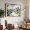 03 - 03 - Cotswolds England Watercolor - Horizontal Art - Digital Download - Boho Living Room 2.jpg