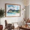 03 - 03 - Haiwaii Na Pali Coast Watercolor - Horizontal Art - Digital Download - Boho Living Room 2.jpg