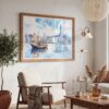 03 - 03 - Hong Kong Watercolor - Horizontal Art - Digital Download - Boho Living Room 2.jpg