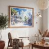 03 - 03 - Key West Florida Duval Street Watercolor - Horizontal Art - Digital Download - Boho Living Room 2.jpg