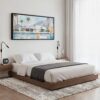 03 - Framed Abstract Geometric Palm Springs Artwork - Panorama Canvas Print - Bedroom.jpg
