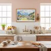 03 - Framed Grindelwald Watercolor - Horizontal Art Print in Farmhouse style Kitchen.jpg