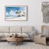 03 - Framed Los Angeles Beach Watercolor - Horizontal Art Print - Boho Living Room.jpg