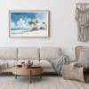 03 - Framed Los Angeles Beach Watercolor - Horizontal Art Print - Boho Living Room.jpg