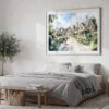 04 - 04 - Cotswolds England Watercolor - Horizontal Art - Digital Download - Bedroom.jpg