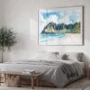 04 - 04 - Haiwaii Na Pali Coast Watercolor - Horizontal Art - Digital Download - Bedroom.jpg