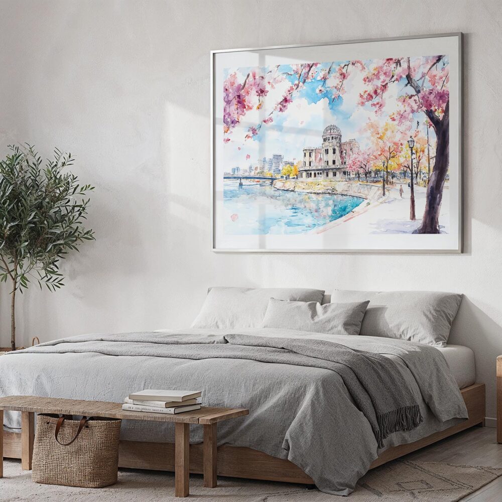 04 - 04 - Hiroshima Japan Watercolor - Horizontal Art - Digital Download - Bedroom.jpg 04 - 04 - Hiroshima Japan Watercolor - Horizontal Art - Digital Download - Bedroom.jpg