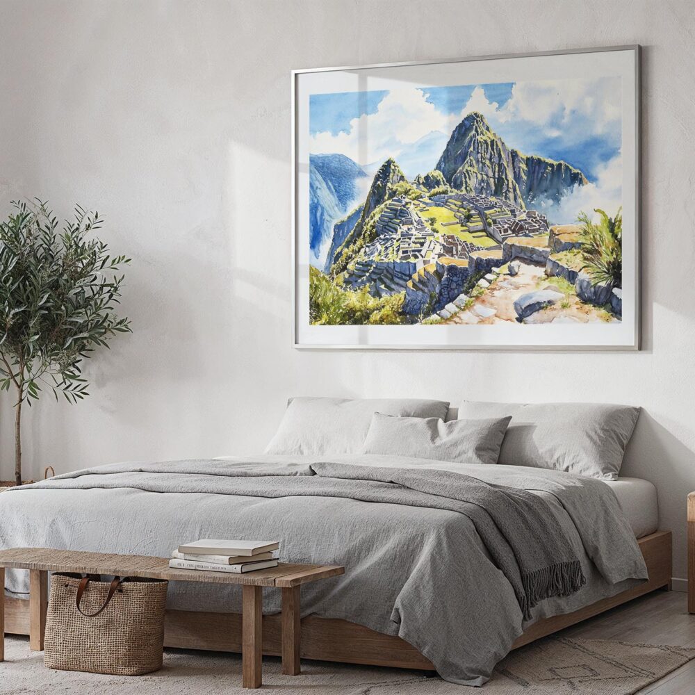 04 - 04 - Machu Picchu Watercolor - Horizontal Art - Digital Download - Bedroom.jpg 04 - 04 - Machu Picchu Watercolor - Horizontal Art - Digital Download - Bedroom.jpg