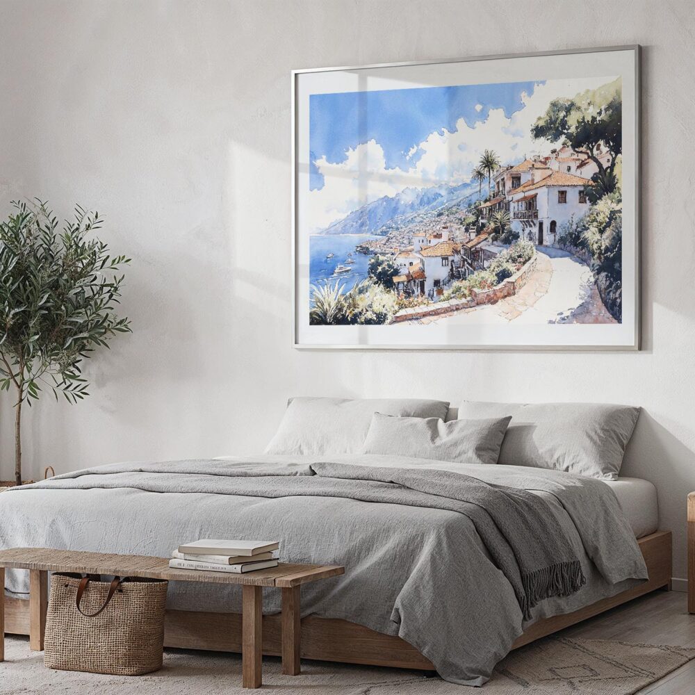 04 - 04 - Madeira Portugal Watercolor - Horizontal Art - Digital Download - Bedroom.jpg 04 - 04 - Madeira Portugal Watercolor - Horizontal Art - Digital Download - Bedroom.jpg