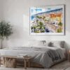04 - 04 - Nice France Watercolor - Horizontal Art - Digital Download - Bedroom.jpg