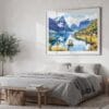 04 - 04 - Norway Fjords Watercolor - Horizontal Art - Digital Download - Bedroom.jpg