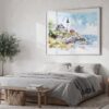 04 - 04 - Portland Maine Lighthouse Watercolor - Horizontal Art - Digital Download - Bedroom.jpg
