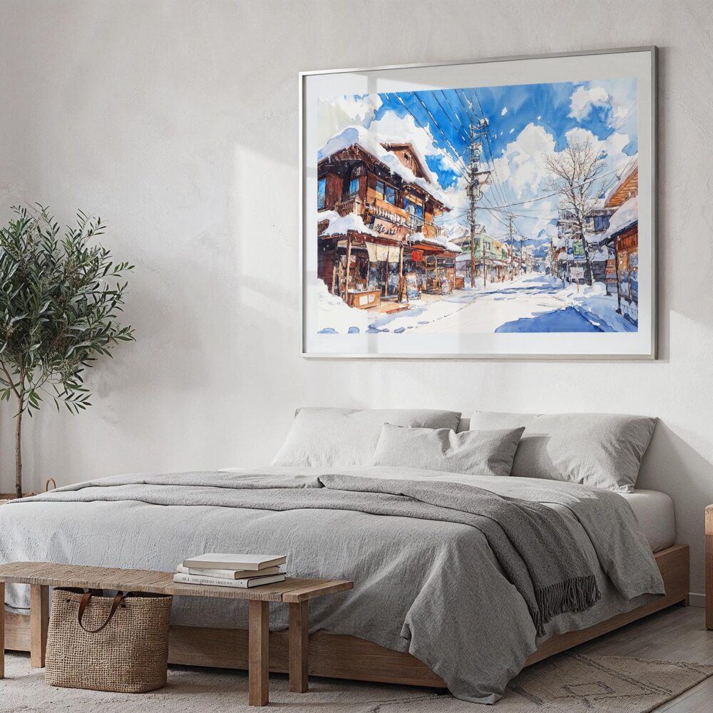 04 - 04 - Winter in Hokkaido Watercolor - Horizontal Art - Digital Download - Bedroom.jpg 04 - 04 - Winter in Hokkaido Watercolor - Horizontal Art - Digital Download - Bedroom.jpg