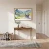 04 - A Framed Ha Giang Loop Watercolor - Horizontal Art Print hanging in Hallway.jpg