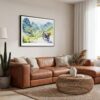 04 - Framed Ha Giang Loop Watercolor - Horizontal Canvas Print - Boho Living Room.jpg