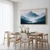 04 - Framed Misty Mountains Watercolor - Panorama Canvas Print - Dining Table.jpg