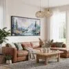 04 - Framed Yellowstone Watercolor - Panorama Canvas Print - Living Room.jpg