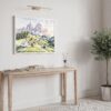 05 - 05 - Dolomites Watercolor - Horizontal Art - Digital Download - Hallway.jpg