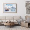 05 - Framed Hong Kong Watercolor - Horizontal Art Print - Boho Living Room.jpg