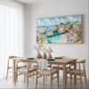 05 - Framed Portugal Algarve Watercolor - Panorama Canvas Print - Dining Table.jpg
