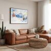 05 - Framed Skiing in Grindelwald Watercolor - Horizontal Canvas Print - Boho Living Room.jpg