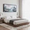 05 - Framed Yellowstone Watercolor - Panorama Canvas Print - Bedroom.jpg