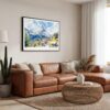 05 - Framed Zermatt Watercolor - Horizontal Canvas Print - Boho Living Room.jpg
