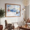 06 - 03 - Skiing in Grindelwald Watercolor - Horizontal Art - Digital Download - Boho Living Room 2.jpg