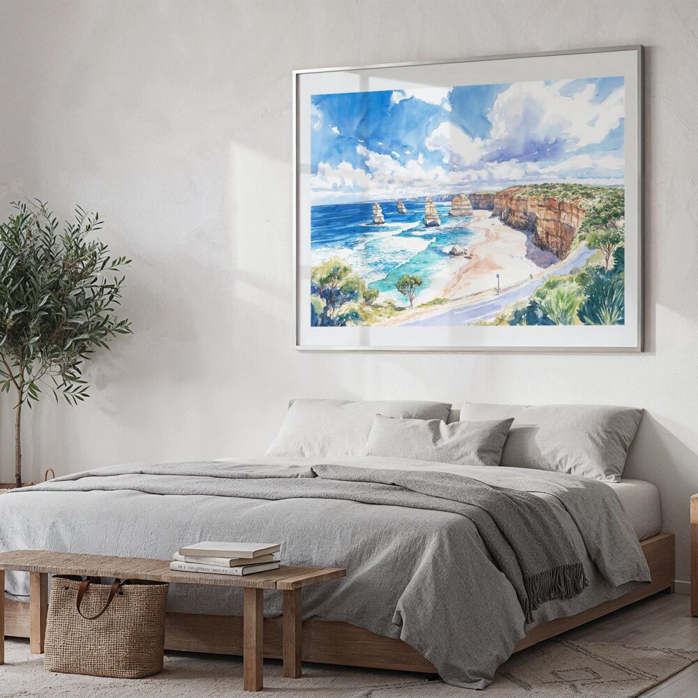 06 - 04 - Great Ocean Road Australia Watercolor - Horizontal Art - Digital Download - Bedroom.jpg 06 - 04 - Great Ocean Road Australia Watercolor - Horizontal Art - Digital Download - Bedroom.jpg