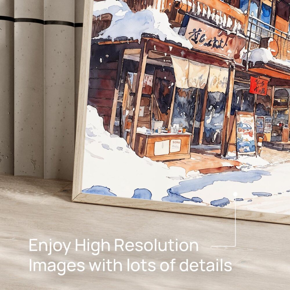 06 - 06 - Winter in Hokkaido Watercolor - Horizontal Art - Digital Download - Detail Zoom.jpg 06 - 06 - Winter in Hokkaido Watercolor - Horizontal Art - Digital Download - Detail Zoom.jpg