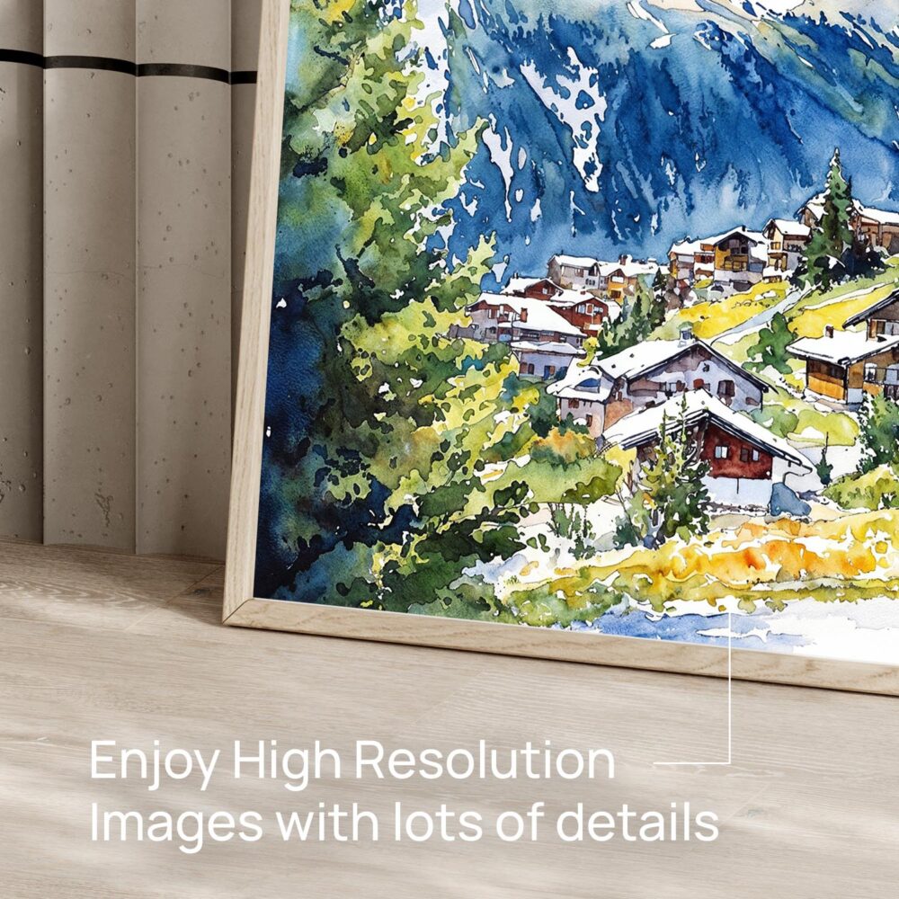 06 - 06 - Zermatt Watercolor - Horizontal Art - Digital Download - Detail Zoom.jpg 06 - 06 - Zermatt Watercolor - Horizontal Art - Digital Download - Detail Zoom.jpg