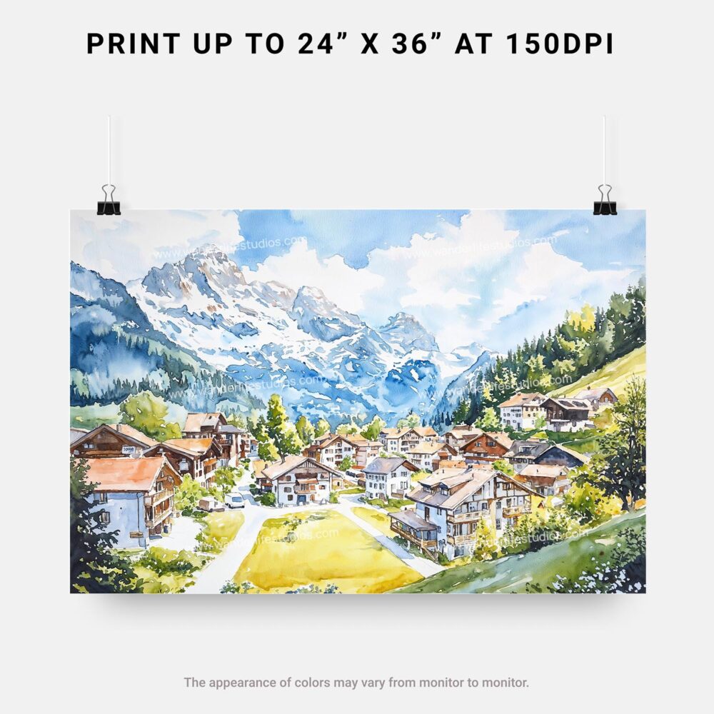 06 - 07 - Grindelwald Watercolor - Horizontal Art - Digital Download - Print Size.jpg 06 - 07 - Grindelwald Watercolor - Horizontal Art - Digital Download - Print Size.jpg