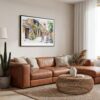 06 - Framed Hoi An Vietnam Watercolor - Horizontal Canvas Print - Boho Living Room.jpg