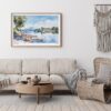 06 - Framed Lake Windermere Watercolor - Horizontal Art Print - Boho Living Room.jpg