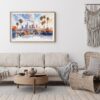06 - Framed Los Angeles Skyline Watercolor - Horizontal Art Print - Boho Living Room.jpg