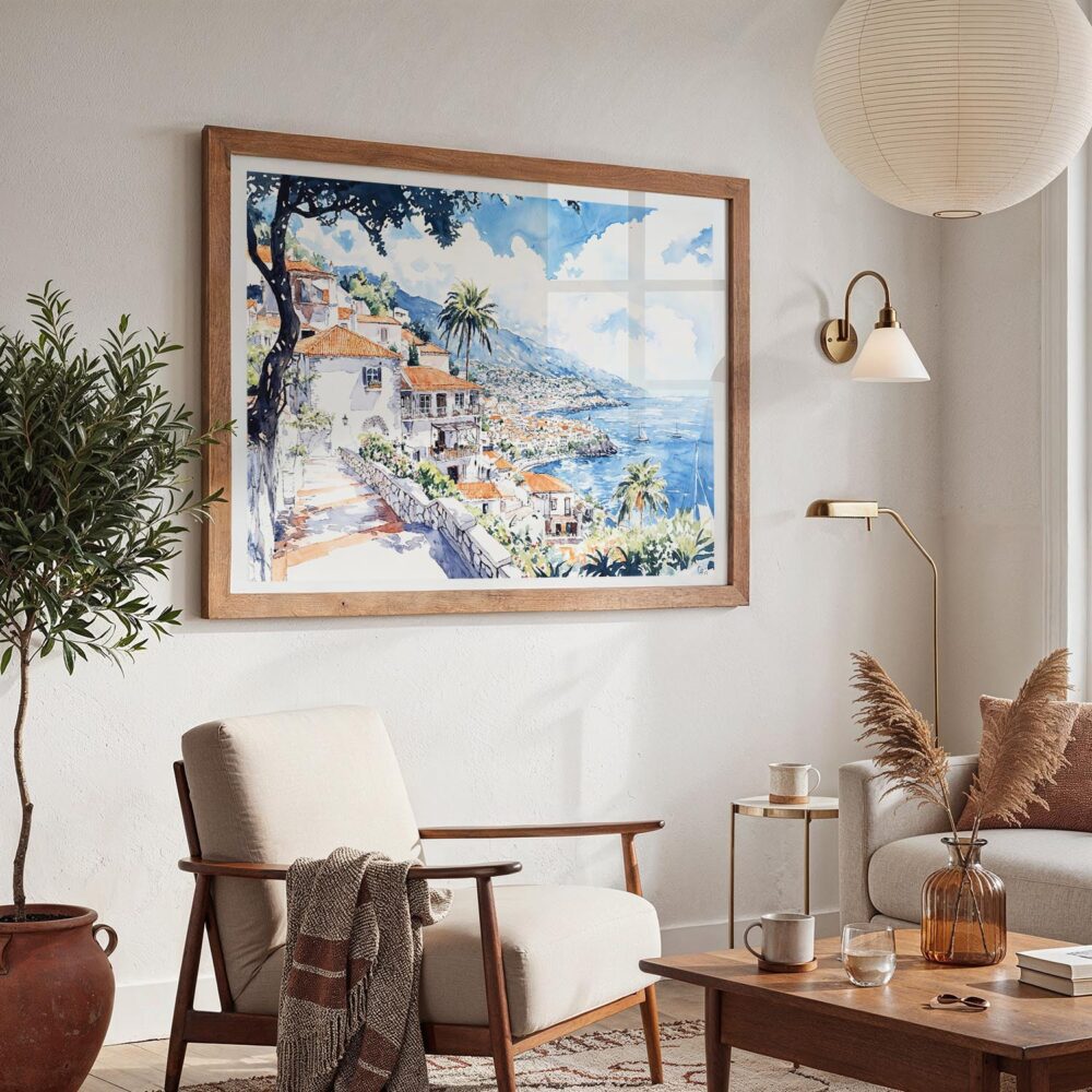 07 - 03 - Funchal Portugal Watercolor - Horizontal Art - Digital Download - Boho Living Room 2.jpg 07 - 03 - Funchal Portugal Watercolor - Horizontal Art - Digital Download - Boho Living Room 2.jpg