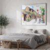 07 - 04 - Hoi An Vietnam Watercolor - Horizontal Art - Digital Download - Bedroom.jpg