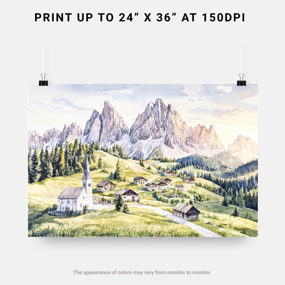 07 - 07 - Dolomites Watercolor - Horizontal Art - Digital Download - Print Size.jpg 07 - 07 - Dolomites Watercolor - Horizontal Art - Digital Download - Print Size.jpg