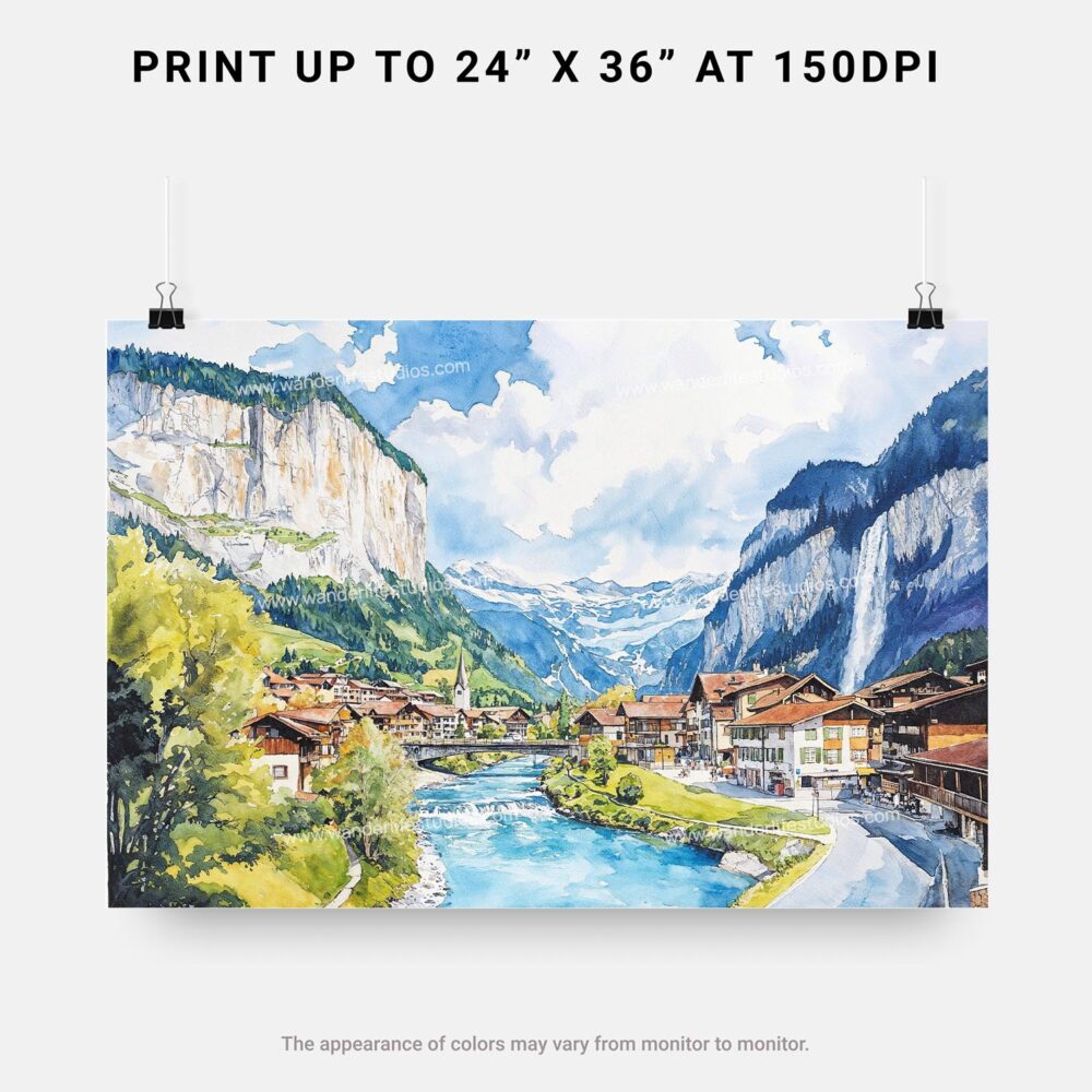 07 - 07 - Lauterbrunnen Watercolor - Horizontal Art - Digital Download - Print Size.jpg 07 - 07 - Lauterbrunnen Watercolor - Horizontal Art - Digital Download - Print Size.jpg