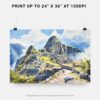 07 - 07 - Machu Picchu Watercolor - Horizontal Art - Digital Download - Print Size.jpg