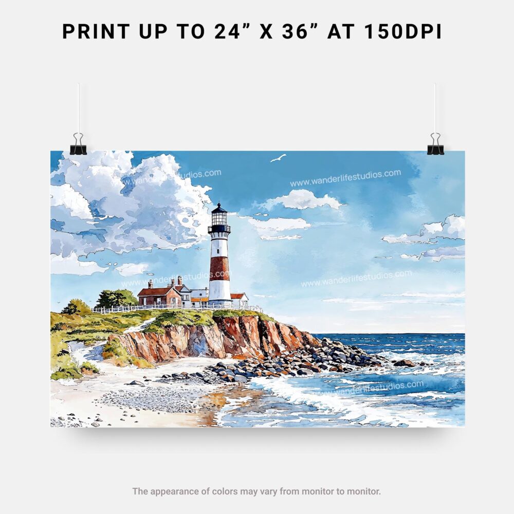 07 - 07 - Montauk point lighthouse Watercolor - Horizontal Art - Digital Download - Print Size.jpg 07 - 07 - Montauk point lighthouse Watercolor - Horizontal Art - Digital Download - Print Size.jpg