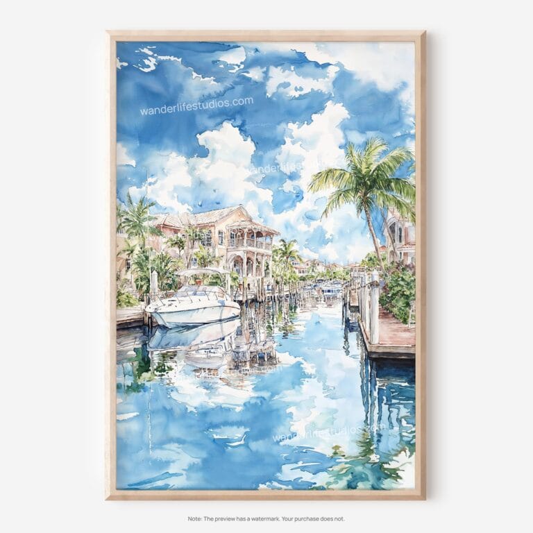 01 - 01 - Florida Watercolor Art - Digital Download - Main.jpg
