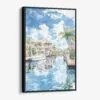 01 - Framed Florida Watercolor Canvas Print - Vertical - Main.jpg