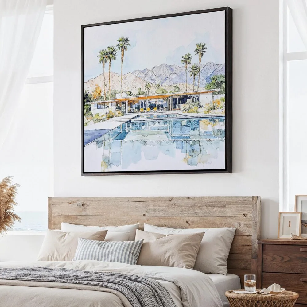 01 - Large Abstract Palm Springs Square Watercolor Canvas Print - Main.jpg 01 - Large Abstract Palm Springs Square Watercolor Canvas Print - Main.jpg