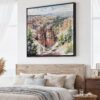 01 - Large Bryce Canyon National Park Watercolor - Square Canvas Print - Main.jpg